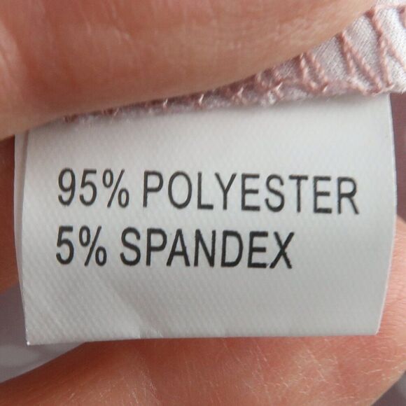 PINK WITH WHITE POLKA DOT 1/2 SLEEVE CREW NECK TOP SIZE MEDIUM - Picture 2 of 6